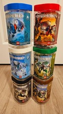 LEGO BIONICLE: Bohrak-Kal Complete set of 6 (8573-8578) w/Canisters, CD-ROM