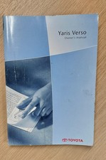 Toyota Yaris Verso Owners Handbook, 1999-2005