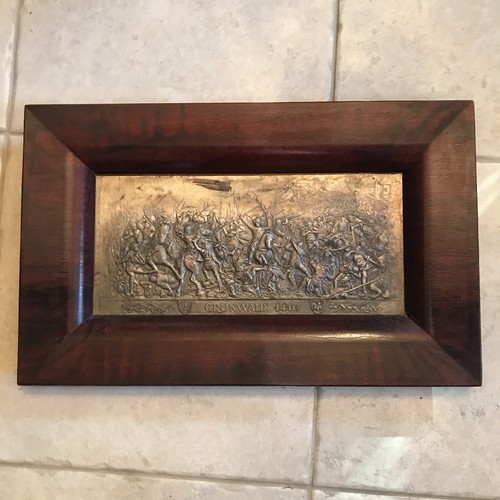 Plaque cuivre encadrée - de,