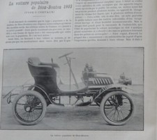1902 VOITURE POPULAIRE DE DION BOUTON - VOITURE SERPOLLET - L'HÉLICE=CLUB