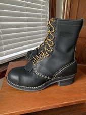 GOOD COND - STEEL TOE | WESCO 12D 10" JOBMASTER HIGHLINER WORK BOOTS 12 D