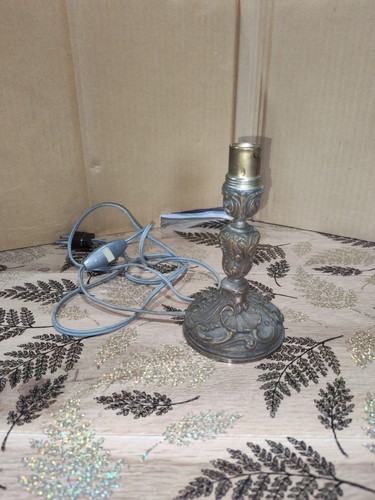 Ancien pied lampe bougeoir - ancien,