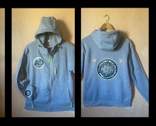 Veste à capuche grise one piece logo manga cosplay skull étoiles