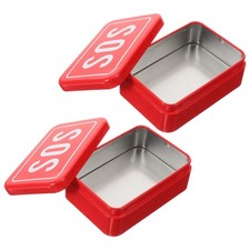  2 Pcs Petit Coffre De Rangement Exterieur Exterieure Fournitures Camping