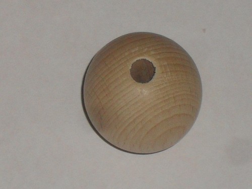Boule bois brut hêtre - en,