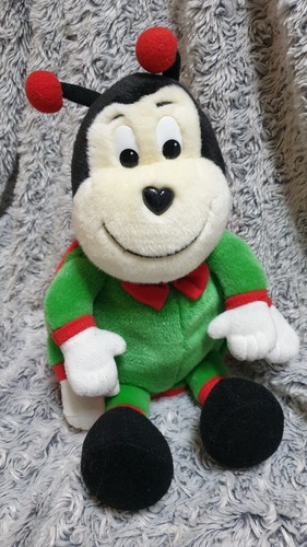 Peluche coccinelle vert rouge - vert,