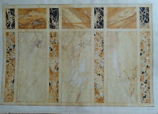 LITHO DECORATION MARBLE INLAY STONES ARCHITECTURE NAPOLEON III 1860 B
