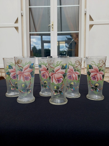 Anciens verres orangeade - anciens,