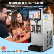 VEVOR Machine À Granités Machine À Granita Commerciale 8L Slushie Boisson Glacée