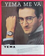PRESS ADVERTISEMENT: YEMA Paris Une Marque de Personality Watch 1982