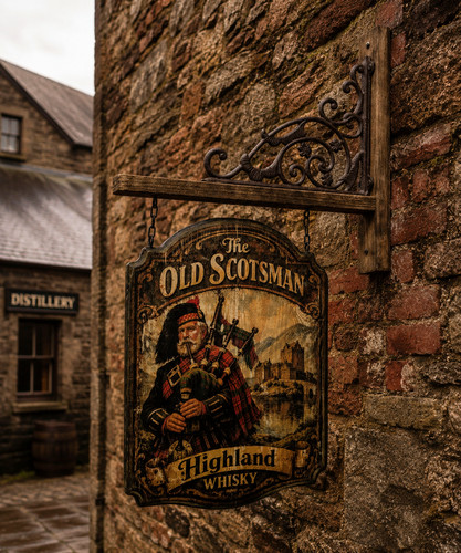 Panneau suspendu pub old - pub,