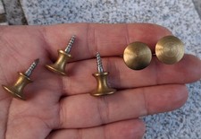 1 SMALL FURNITURE HANDLE LAYETTE DOLL DRAWER BRONZE or BRASS D=1.4cm No. 52C