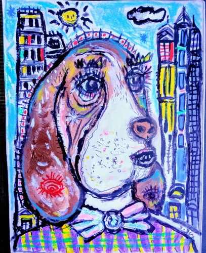 Dessin chien basset hound - dessin,