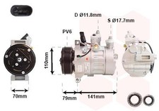 VAN WEZEL Compresseur de clim