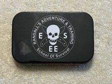 ESEE Pocket 1095 Carbon Fire Steel Fire Making Tool In Tin.