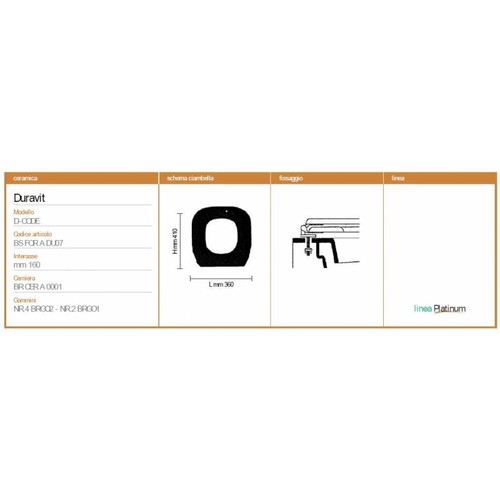 Couvre duravit code nero - duravit,