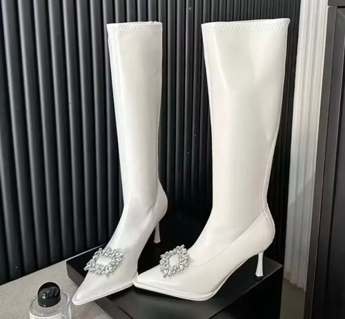 Bottes hautes blanches - bottes,