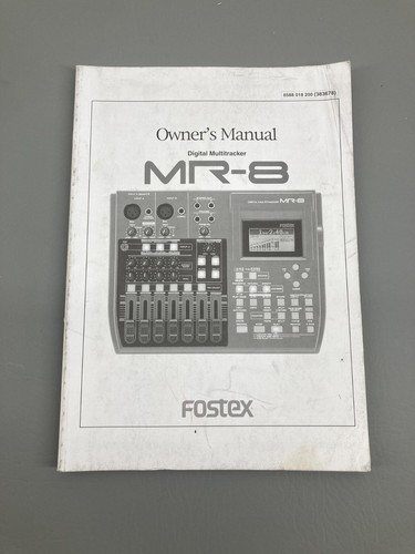 Fostex instruction manual - fostex,