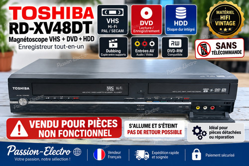 Toshiba xv48dt vhs dvd - rd-xv48dt,