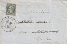 ROQUEMAURE - Lettre de 1854 -