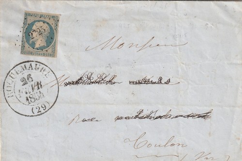 Roquemaure lettre 1854 - roquemaure,