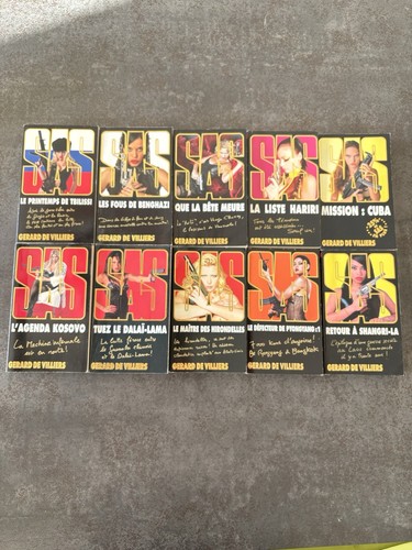 Lot livres sas romans - 10,