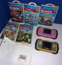Pre Owned  (2) Vtech MobiGo Systems & Six Games