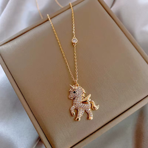Collier femme pendentif cheval - pendentif,