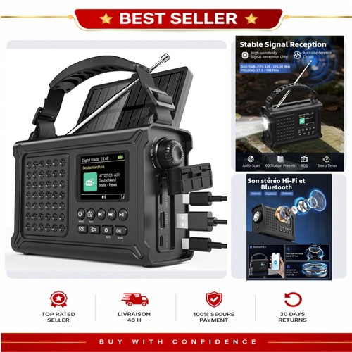 Radio manivelle 12000 mah - radio,