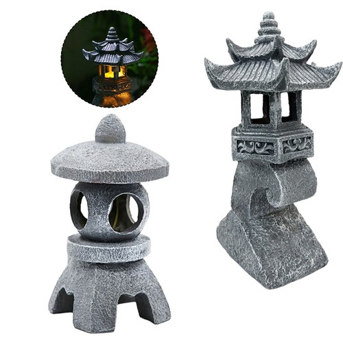 Lampe pagode résine avec - résine,