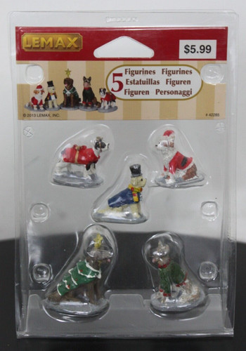 Chien figurines lemax noël - chien,