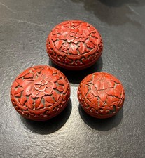 3 boites en laque de Pekin