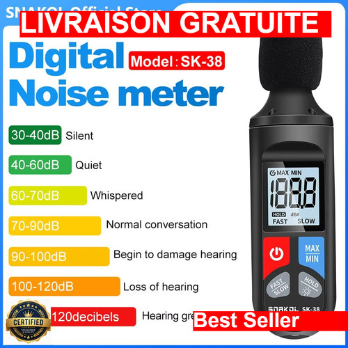 Sonometre numérique portable - sonometre,