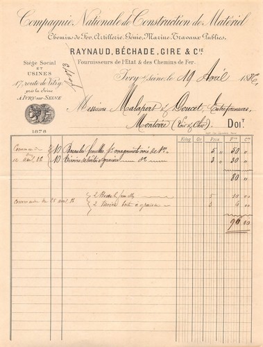 1886 compagnie nationale - compagnie,