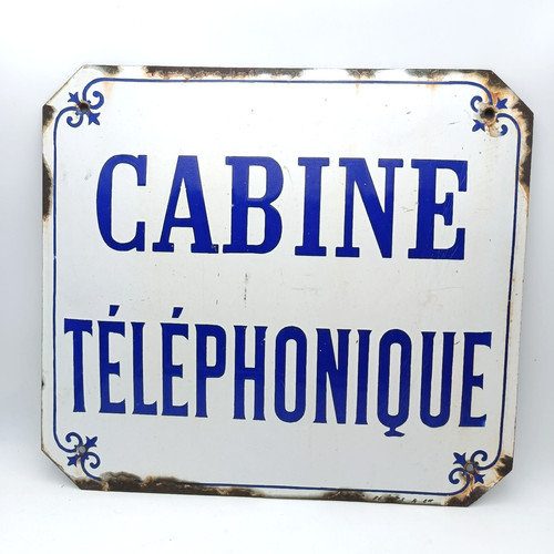 Ancienne plaque émaillée - ancienne,