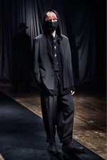 Yohji Yamamoto Pour Homme 21AW Silk Blend Hoodie Zip Parka Black Size 2 Used