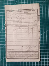 AZ022 Railway Receipt 1876 - Mr. Solomon - Oat Bag