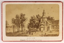 FRANCE Honfleur Chapelle Notre-Dame-de-Grâce Photo d’après gravure Cdv c1870