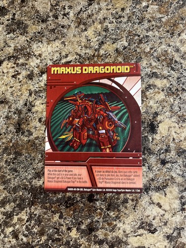Bakugan ability card maxus - bakugan, card.