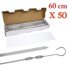 Brochettes INOX larges pour