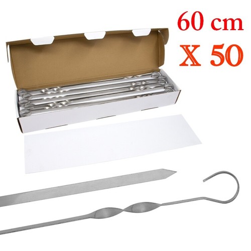 Brochettes inox larges pour - inox,