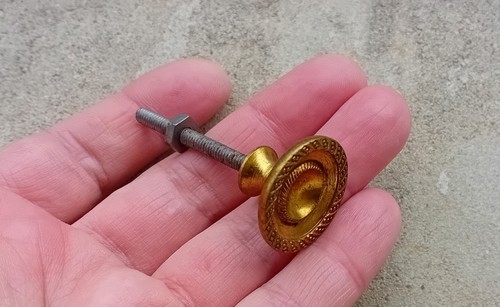 Furniture handle button - button, in