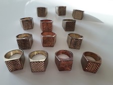 Lot bagues vintage tirette fete foraine ducasse