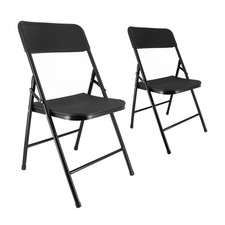 Chaises pliantes noires - Lot