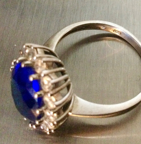 Bague vintage argent massif - bague,