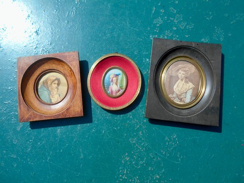 Lot anciens cadres miniature - anciens,