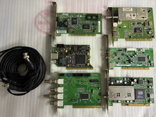 Lot de 6 Cartes PC Acquisition - RJ45 Reseau PCI - Vintage