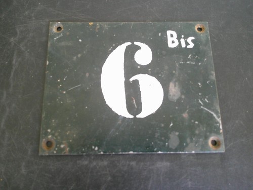 Plaque ancienne metal fonte - plaque, en