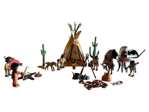 Playmobil camp indien avec - indien,