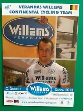 CYCLING cycling card C. DEGUELLE team VERANDAS WILLEMS 2013